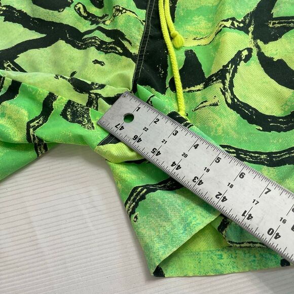 Jimmy’Z VTG 90s Wild Pattern Swim Trunks Board Shorts Size Large - Picture 5 of 12